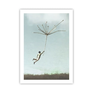 Poster - Kites, Dandelions, Wind - 50x70 cm