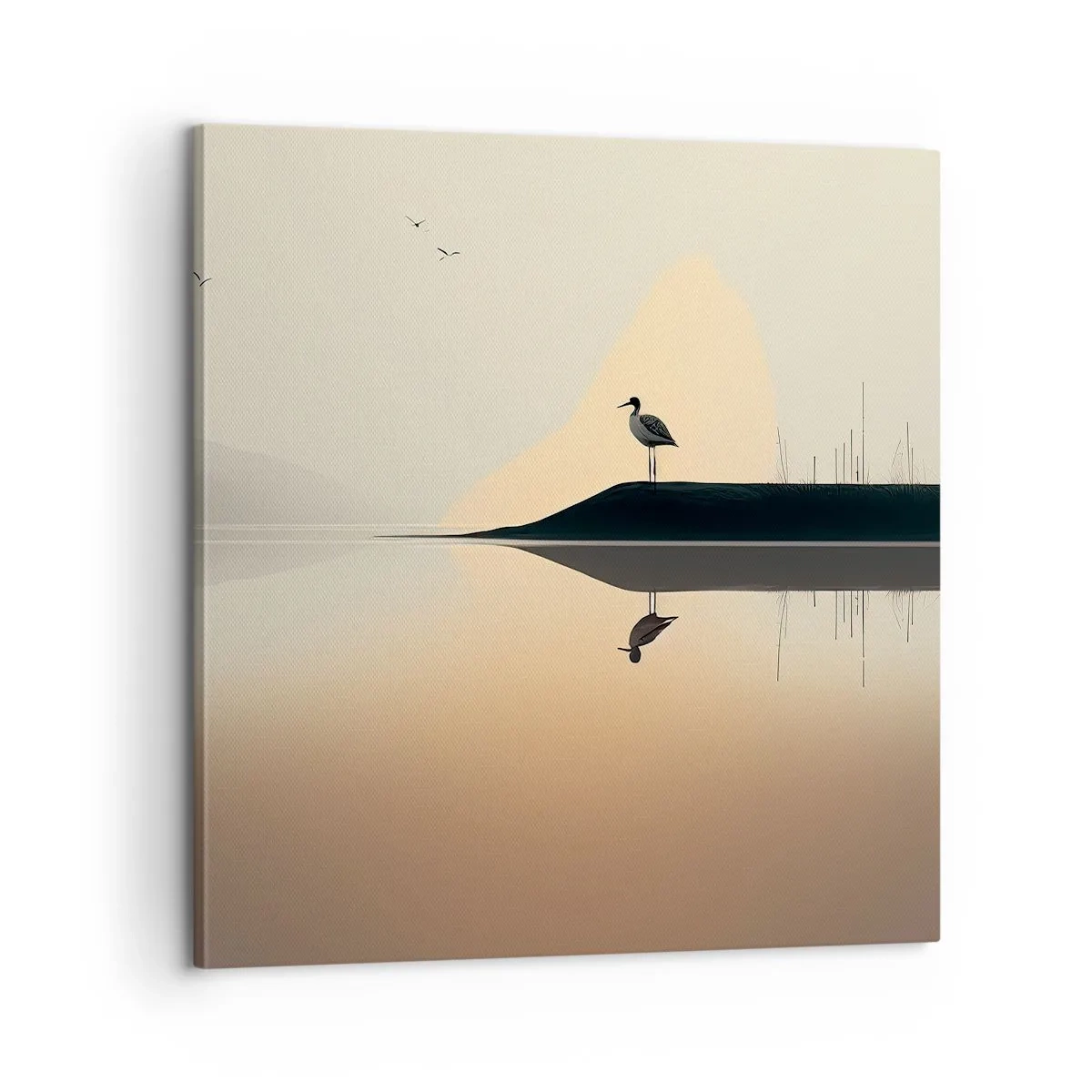 Canvas picture - Gentleman on the Lake - 60x60 cm