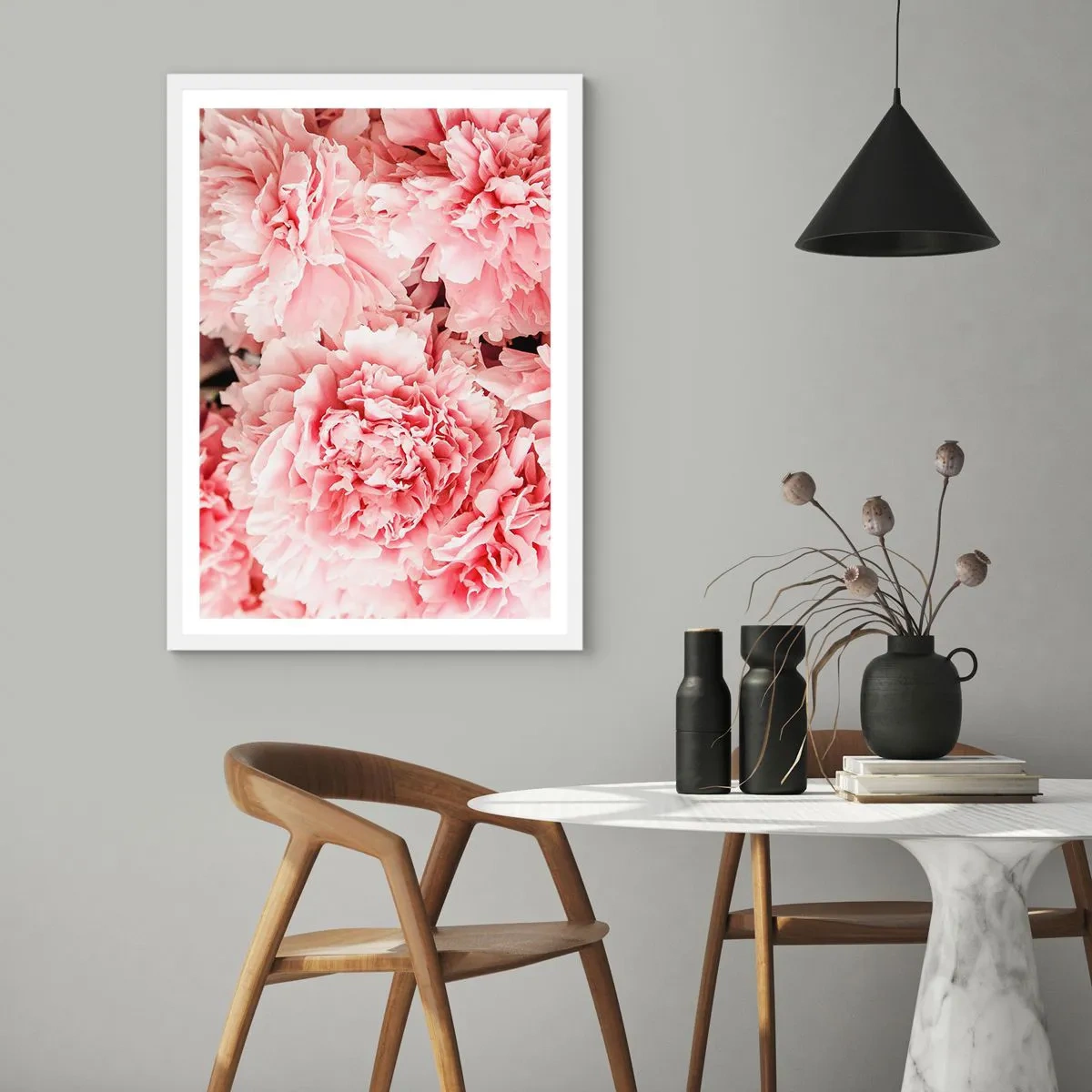 Poster in white frmae - Pink Dreams - 61x91 cm