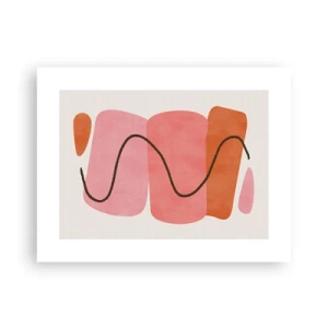 Poster - Gentle Movement of forms - 40x30 cm