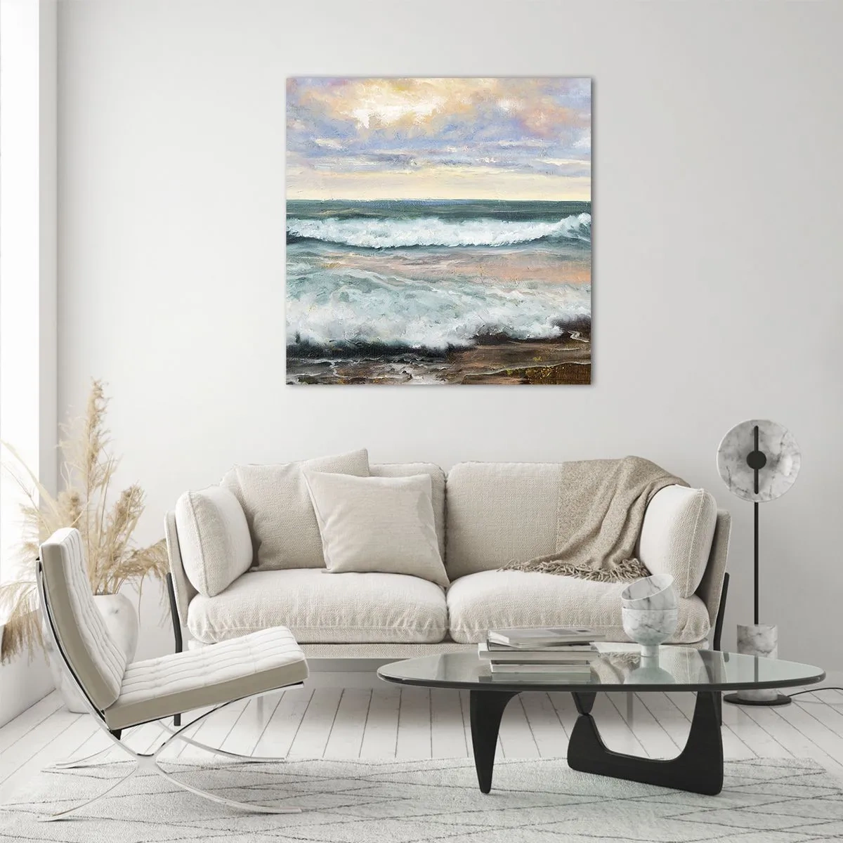 Glass picture - Here You Will Smooth Your Soul - 70x70 cm