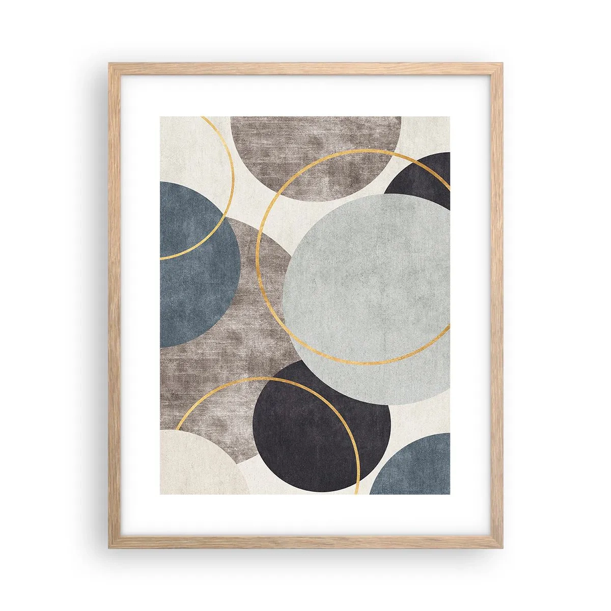 Poster in light oak frame - Wheel after Wheel - 40x50 cm