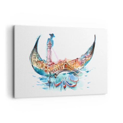 Canvas picture - We are Flowing through the City - 120x80 cm