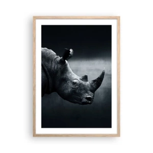 Poster in light oak frame - Right Profile - 50x70 cm