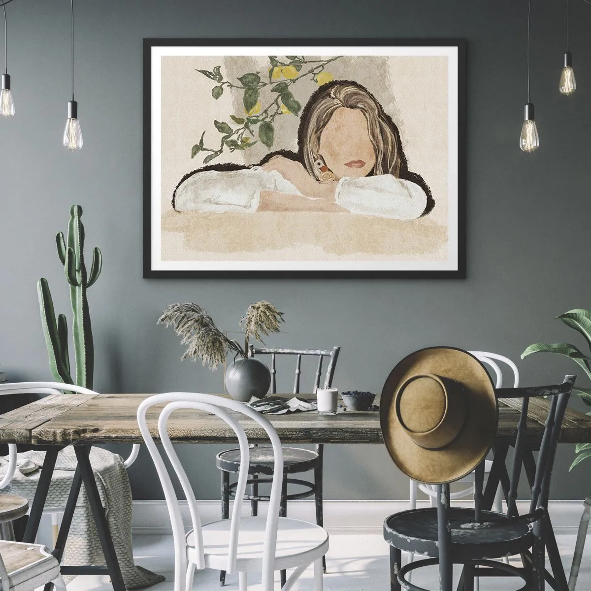 Poster in black frame - Beauty of the South - 100x70 cm