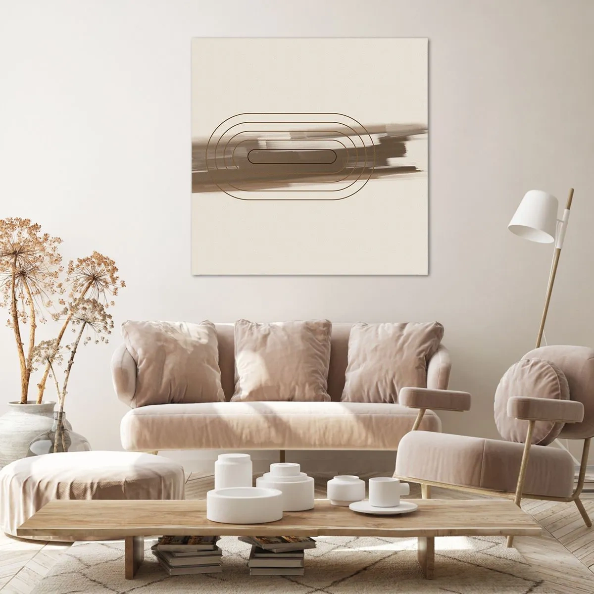 Canvas picture - Blast of Grey - 70x70 cm