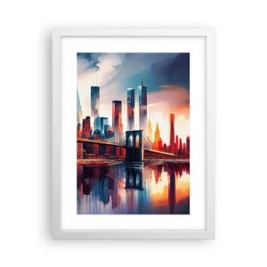 Poster in white frmae - Fabulous New York - 30x40 cm