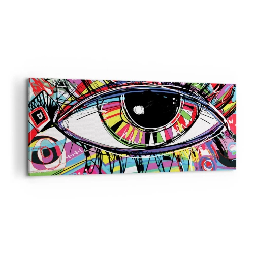 Canvas picture - Colourful Eye - Colourful Soul - 100x40 cm