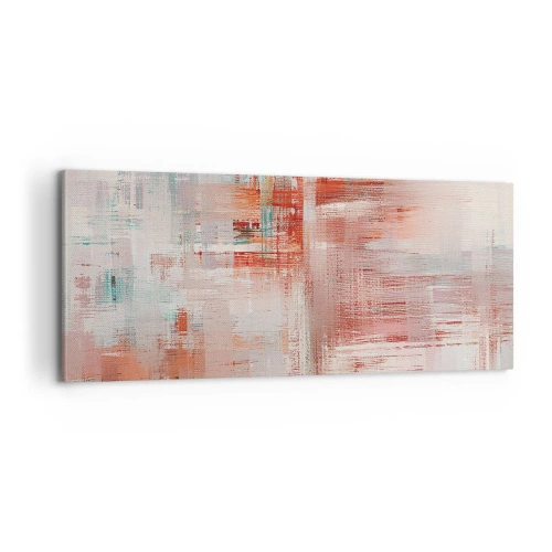 Canvas picture - Foggy but Pink - 100x40 cm