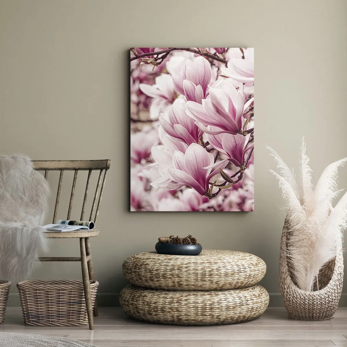 Canvas picture - Spring is Pink - 65x120 cm