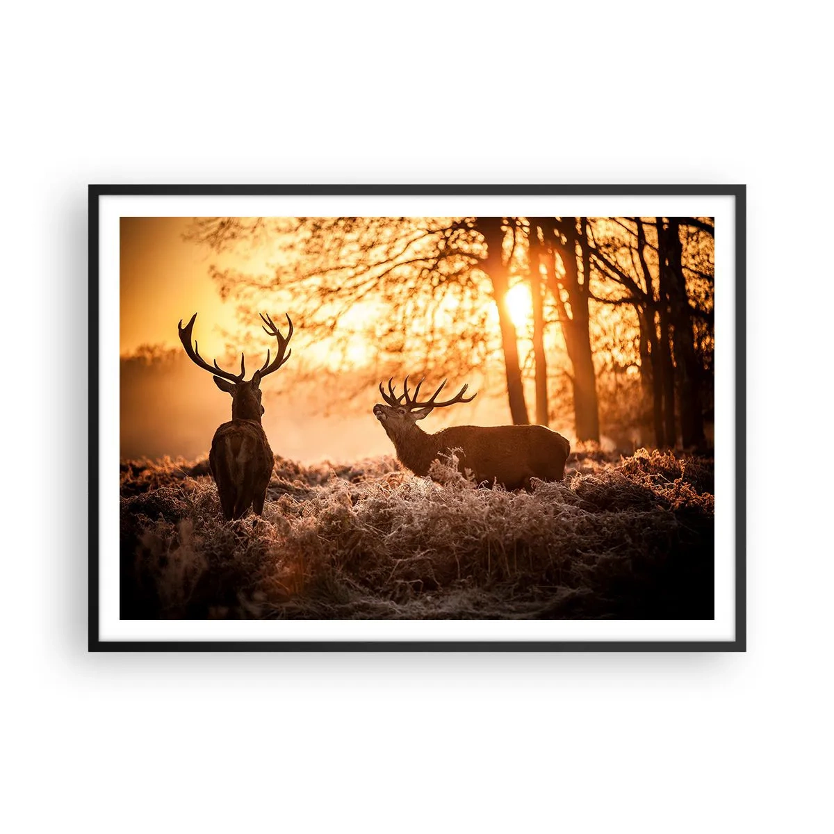 Poster in black frame - Hunter's Dream - 100x70 cm
