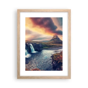 Poster in light oak frame - In Majesty of Nature - 30x40 cm