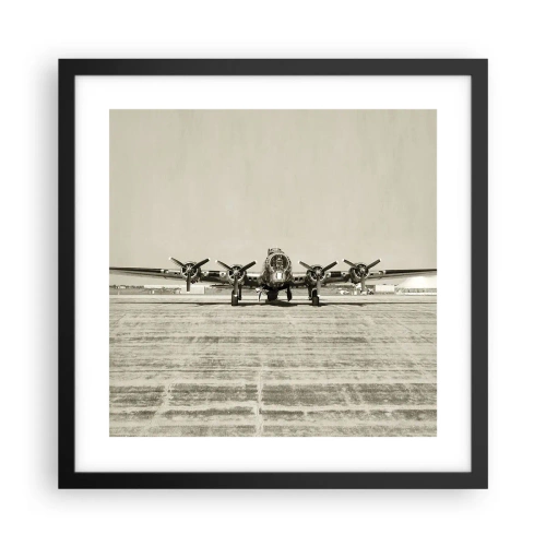 Poster in black frame - Ready as Always - 40x40 cm