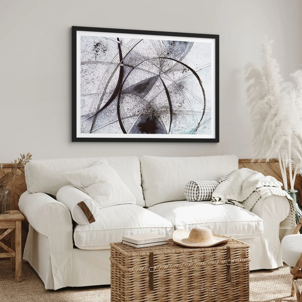 Poster in black frame - Futuristic Fantasy - 70x50 cm