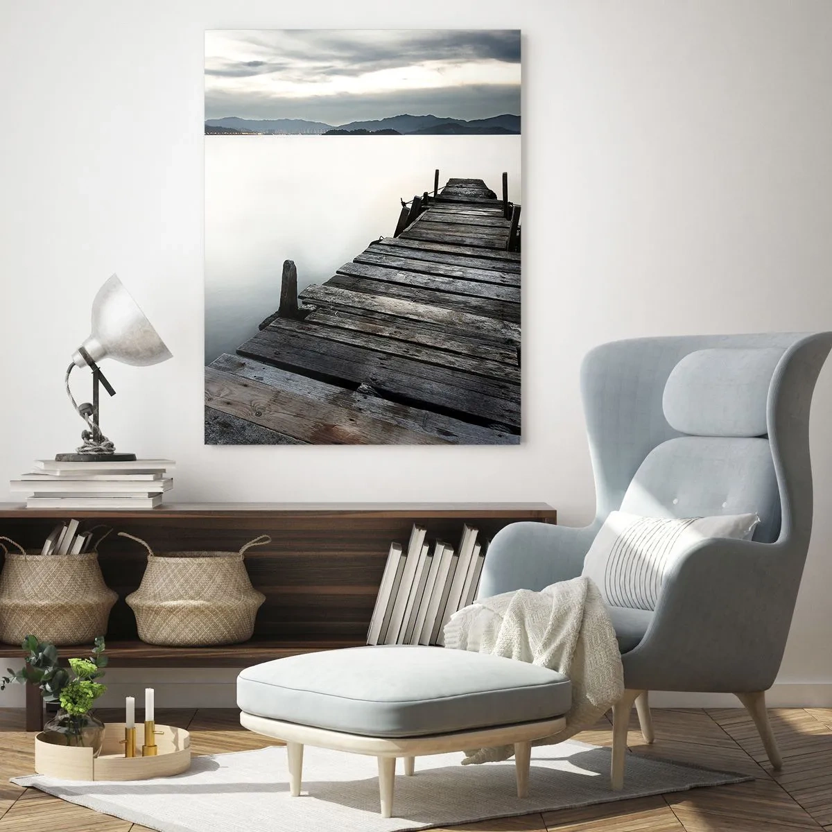 Glass picture - Submerging in Tranquility - 70x100 cm