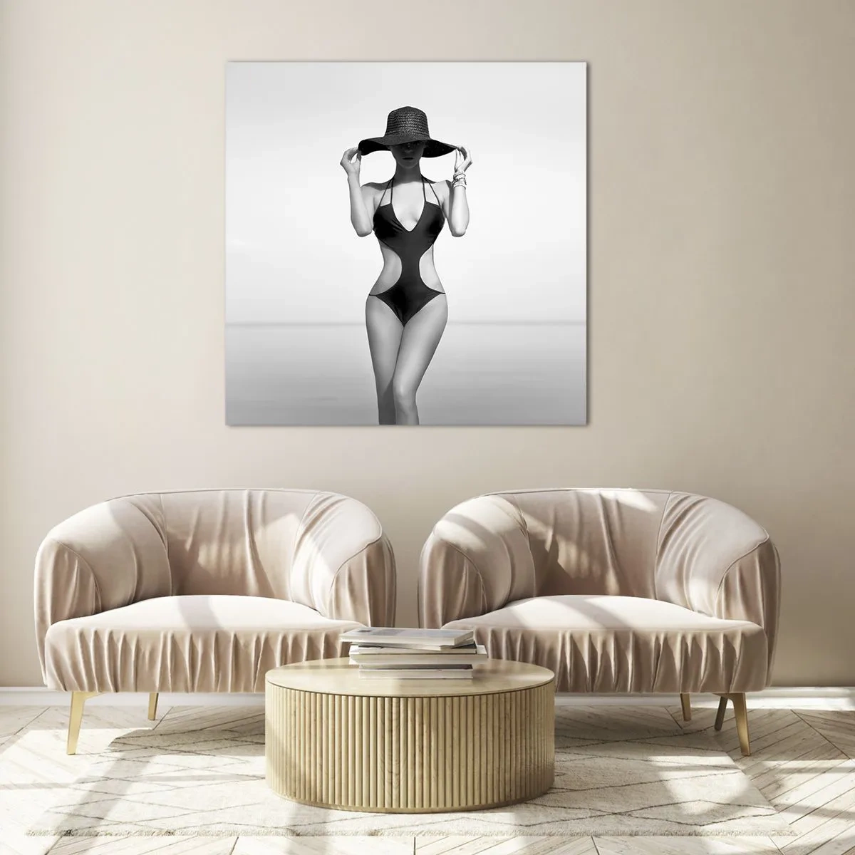 Glass picture - My Name Is: Elegance - 40x40 cm