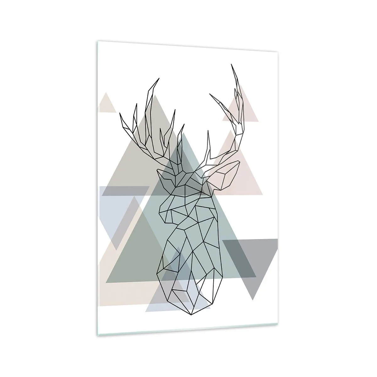 Glass picture - In a Geometrical Forest - 70x100 cm
