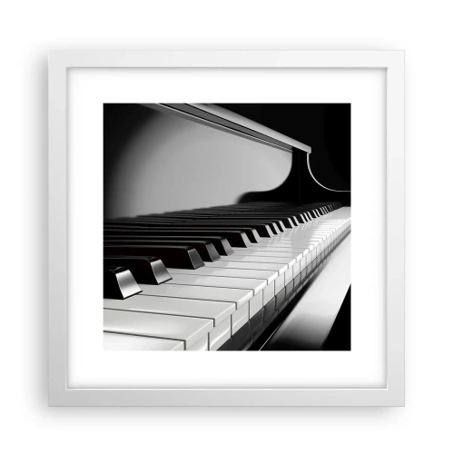 Poster in white frmae - Harmony of Shapes and Colours - 30x30 cm