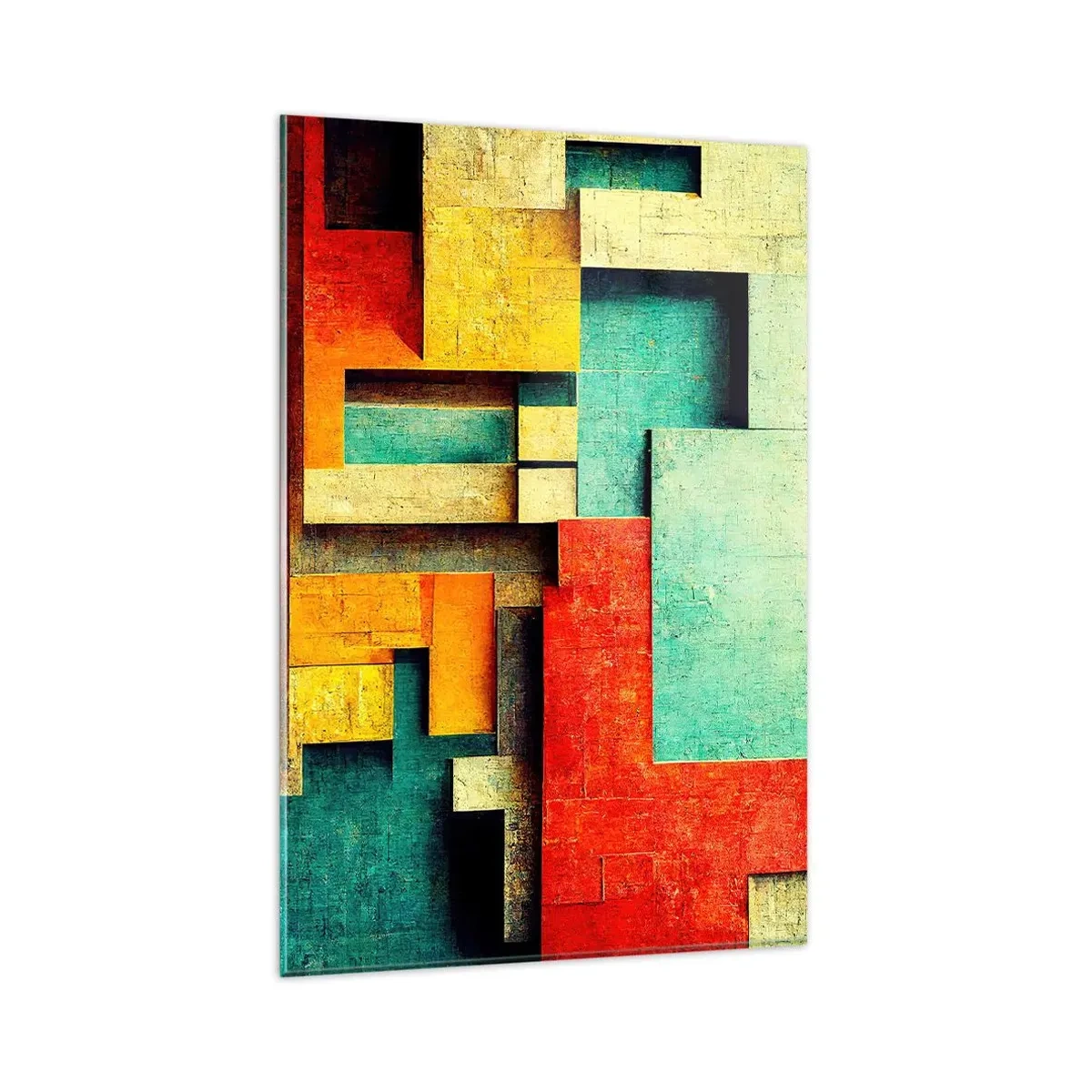 Glass picture - Festival of Right Angles - 80x120 cm