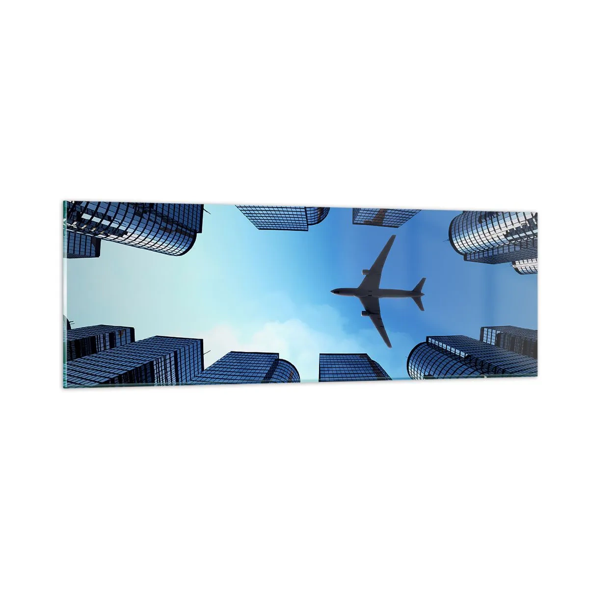Glass picture - View from a Glass Gorge - 90x30 cm