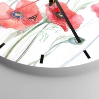 Clock face with lines