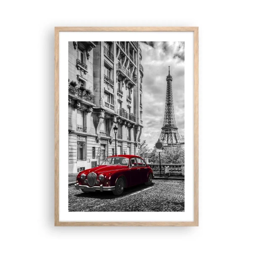 Poster in light oak frame - Predator in the City - 50x70 cm