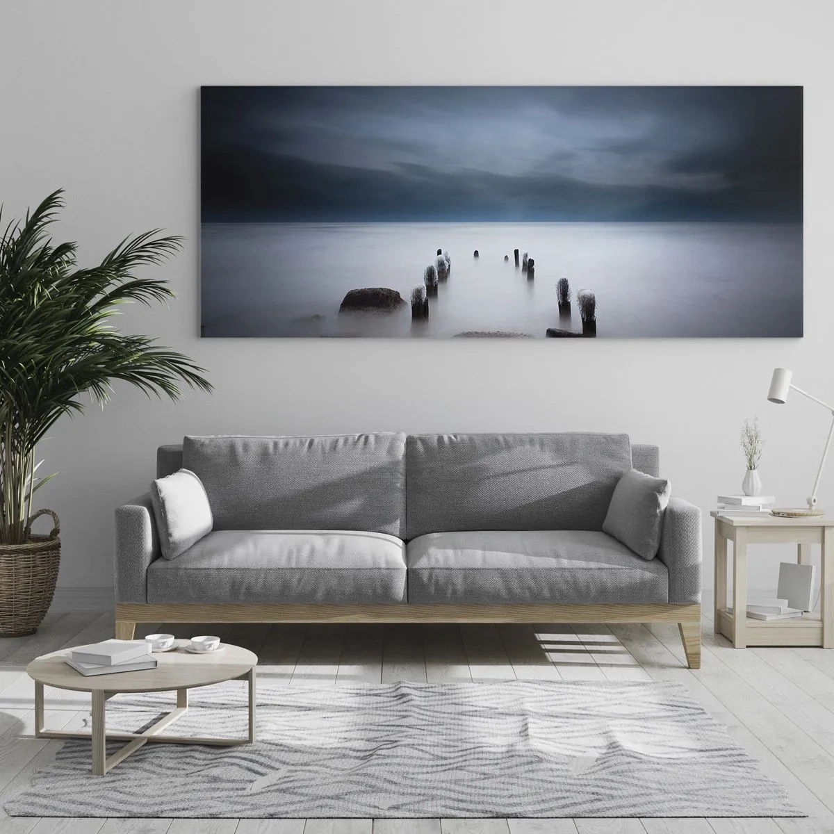 Glass picture - Pensive Lake - 100x40 cm