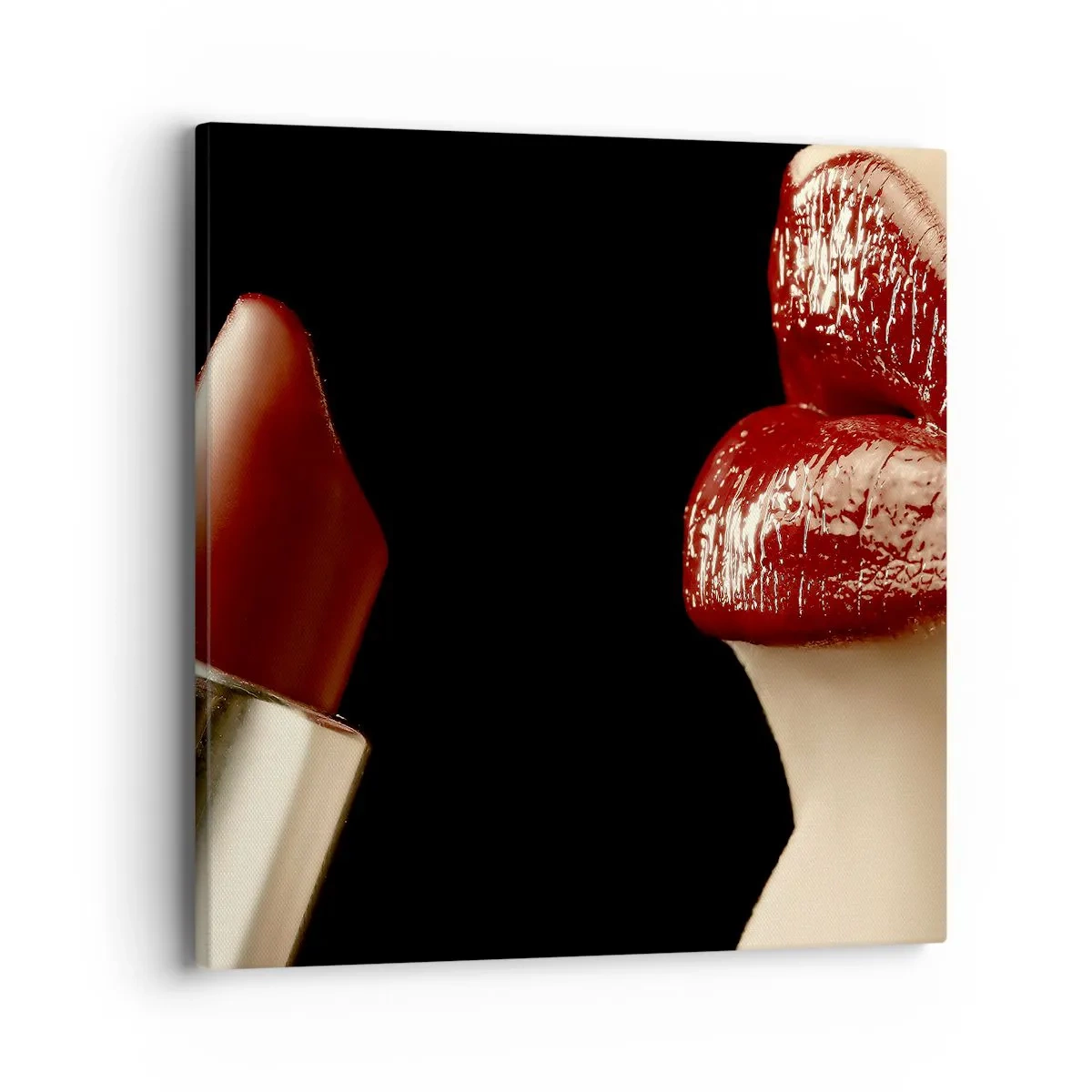Canvas picture - Sensuality and Glow of Carmine - 40x40 cm