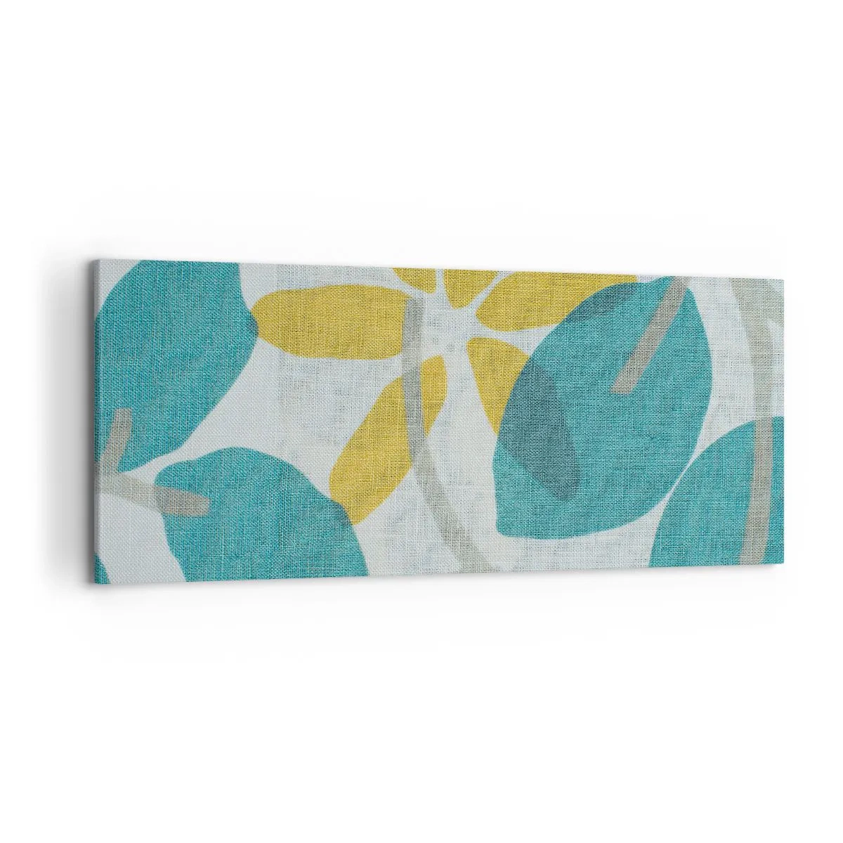 Canvas picture - Among Azure Leaves - 120x50 cm