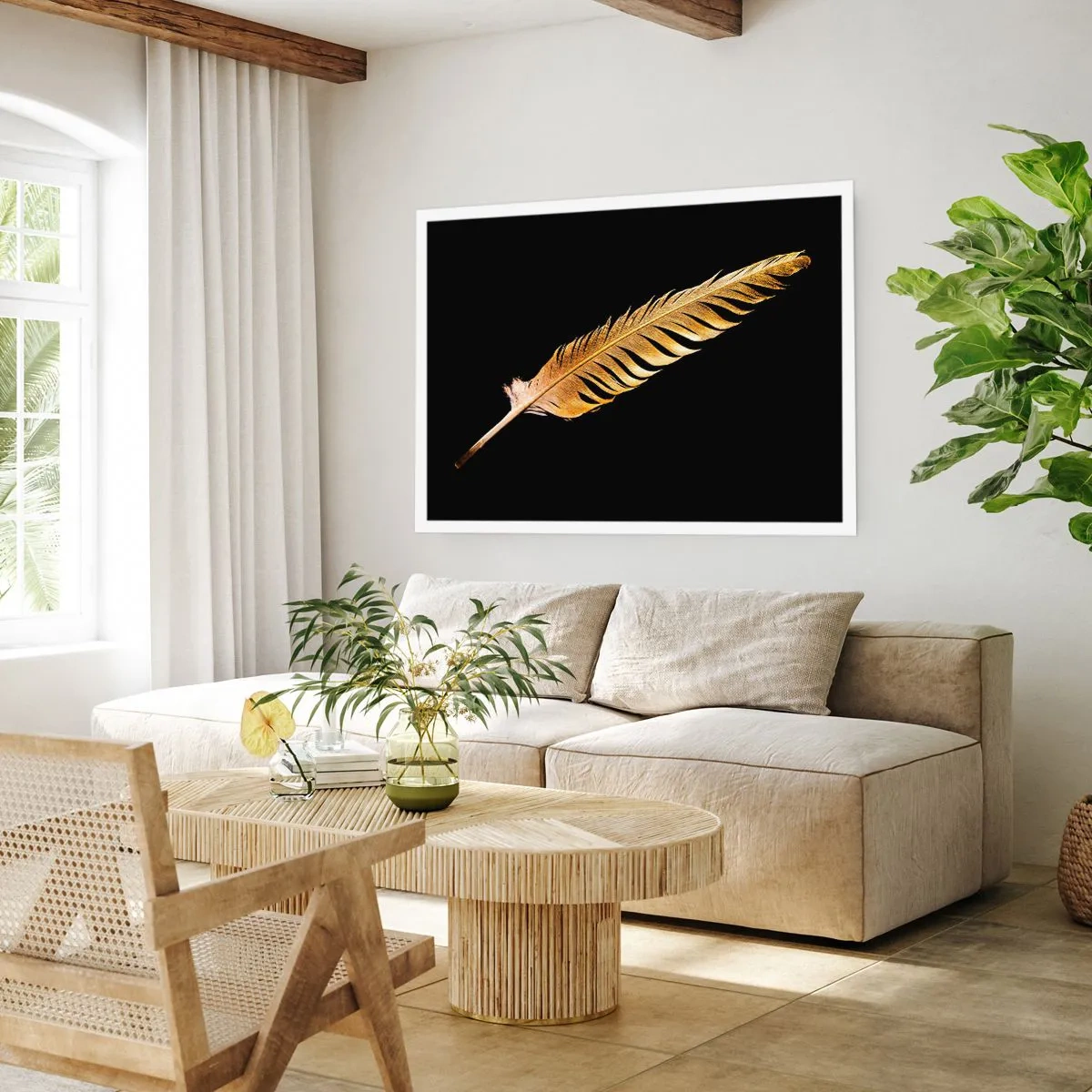 Poster - High-Class Feather - 50x40 cm