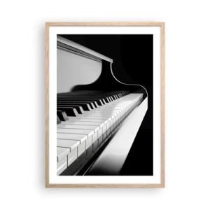 Poster in light oak frame - Harmony of Shapes and Colours - 50x70 cm
