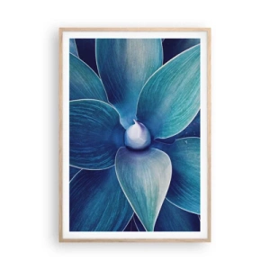 Poster in light oak frame - Blue from the Sky - 70x100 cm