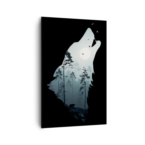 Canvas picture - Sound of a Night Forest - 80x120 cm