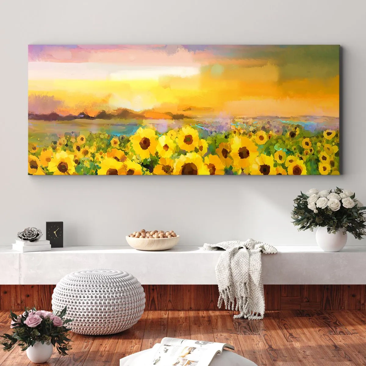 Canvas picture - The Sun Itself Has Come to Earth - 100x40 cm