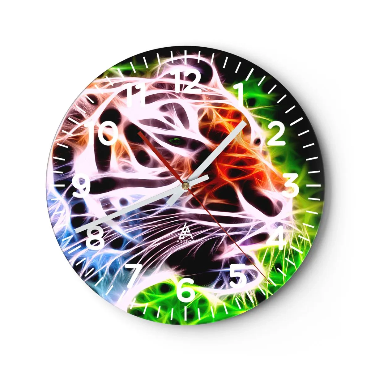 Wall clock - Clock on glass - Menacing Weather - 30x30 cm
