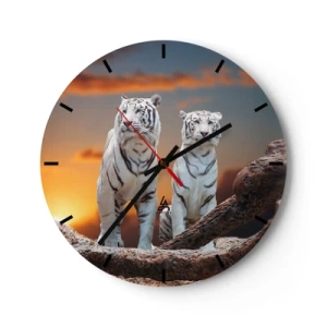 Wall clock - Clock on glass - Just Like in Narnia - 40x40 cm