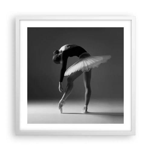 Poster in white frmae - Belle Ballet Dancer - 50x50 cm