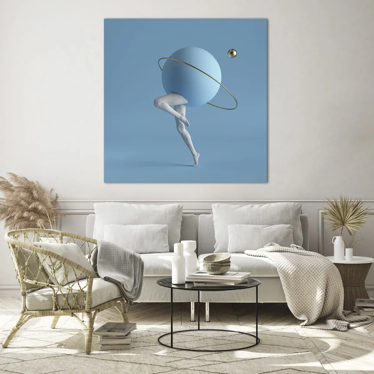 Glass picture - And Planets Are Going Crazy - 30x30 cm