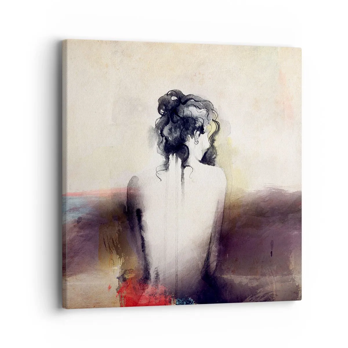 Canvas picture - Gentle Lines, Oval Shapes - 40x40 cm
