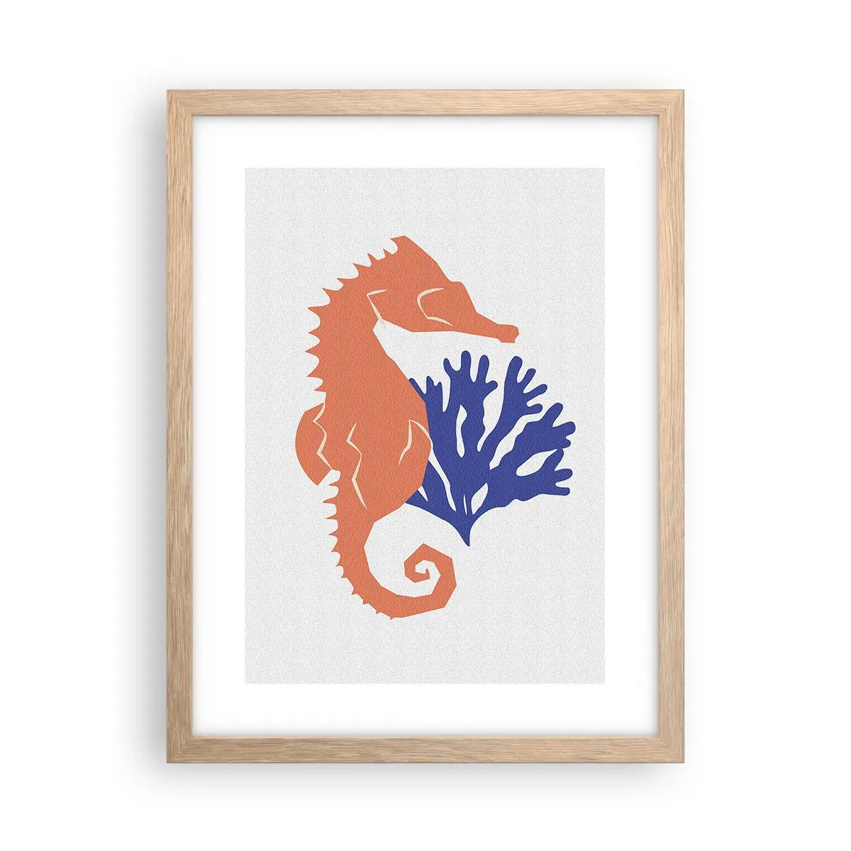 Poster in light oak frame - In Underwater Meadow - 30x40 cm