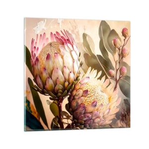 Glass picture - Tender Caress - 50x50 cm