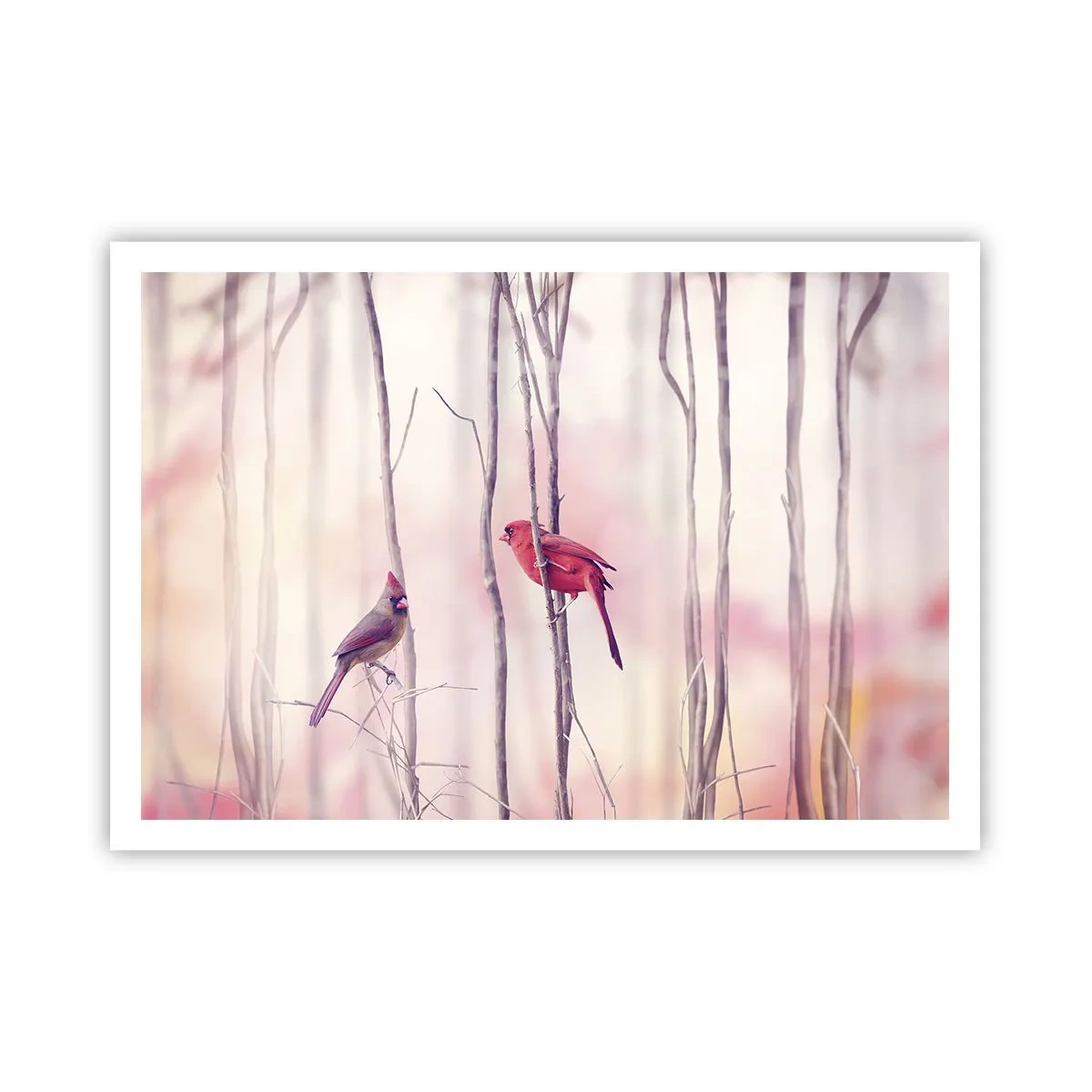 Poster - Tale of a Pink Forest - 100x70 cm