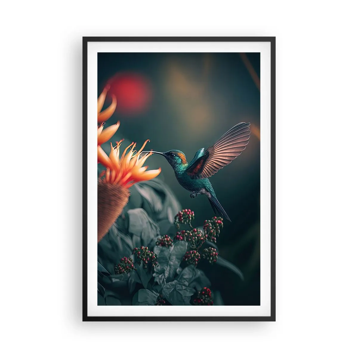 Poster in black frame - Really Colourful Life - 61x91 cm