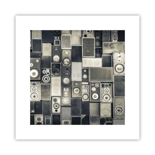 Poster - And Music Is Playing - 30x30 cm