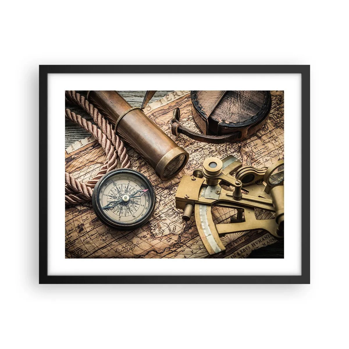 Poster in black frame - Show the Way - 50x40 cm