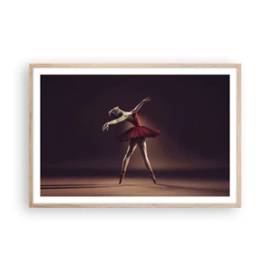 Poster in light oak frame - Prima Ballerina - 91x61 cm