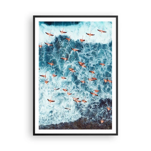 Poster in black frame - Seaside Parade - 70x100 cm