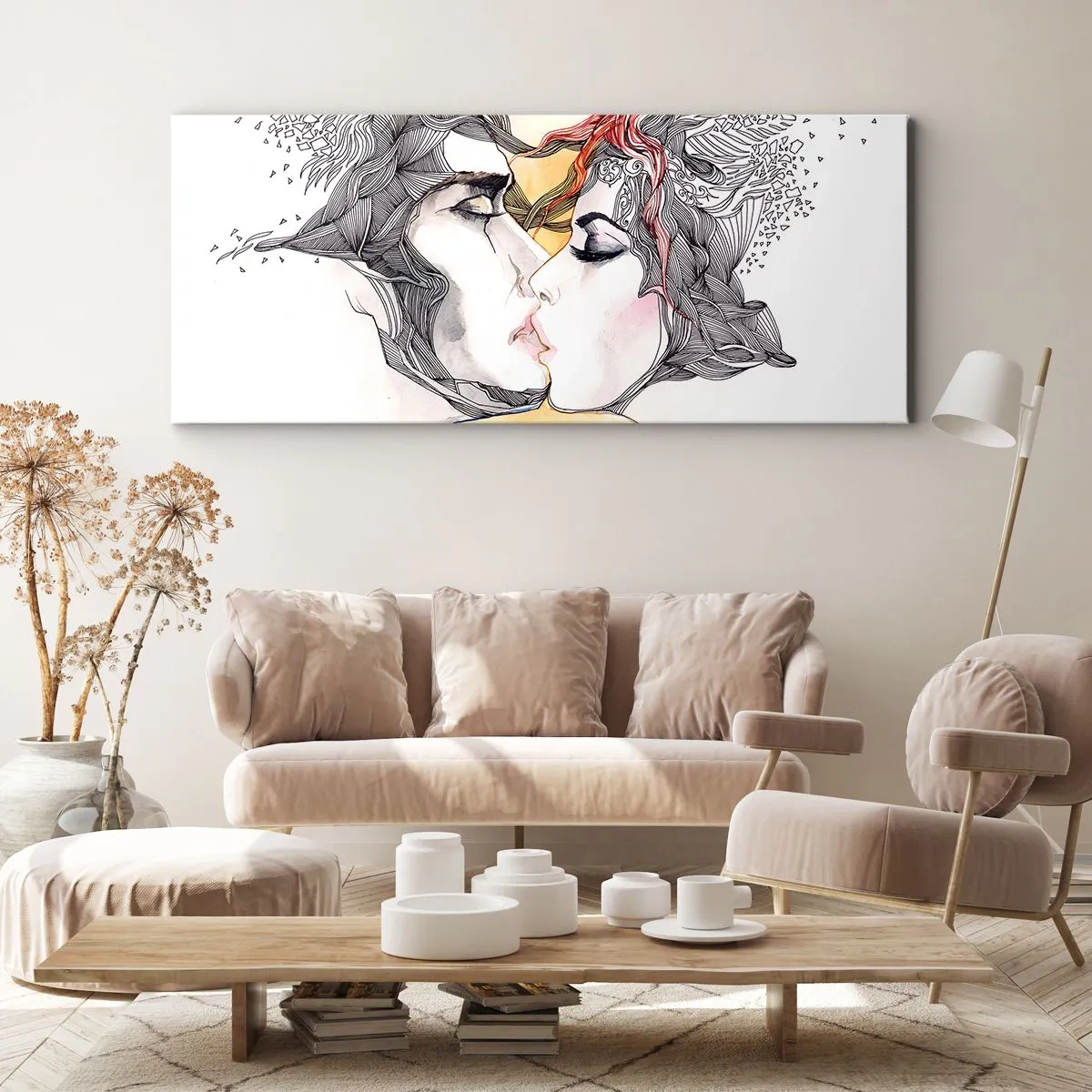 Canvas picture - World Does Not Exist - 100x40 cm