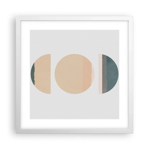 Poster in white frmae - Wheel after a Wheel - 40x40 cm