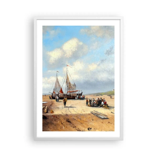 Poster in white frmae - After a Successful Catch - 50x70 cm